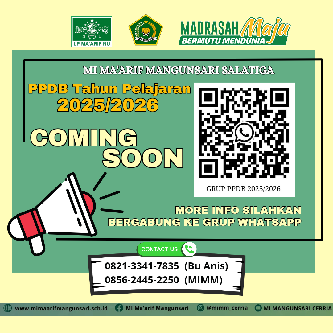 COMING SOON PPDB TAHUN PELAJARAN 2025/2026